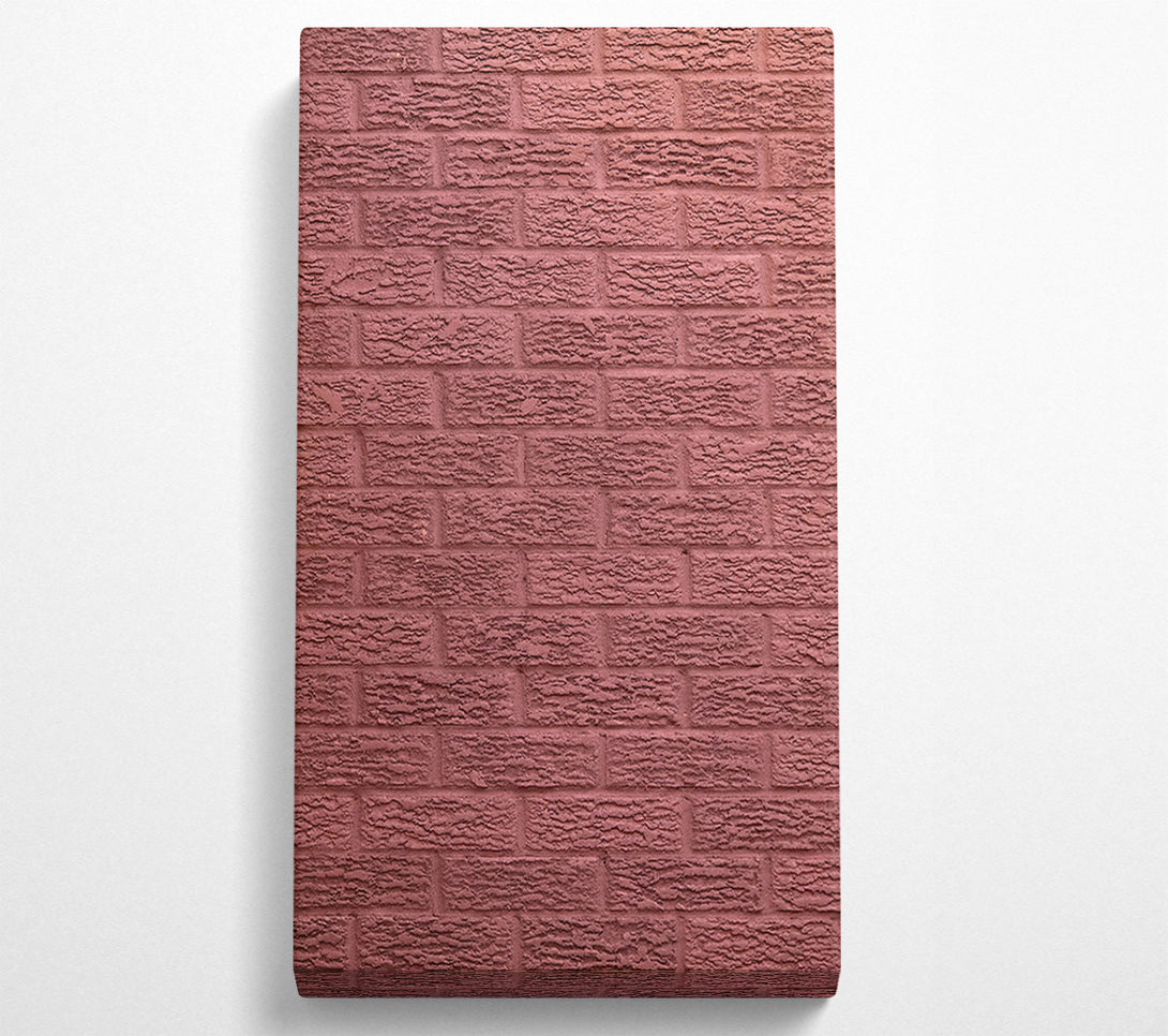  A Canvas Print of The Burgundy Brick Wall Canvas Print