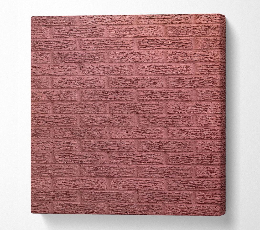  A Canvas Print of The Burgundy Brick Wall Canvas Print