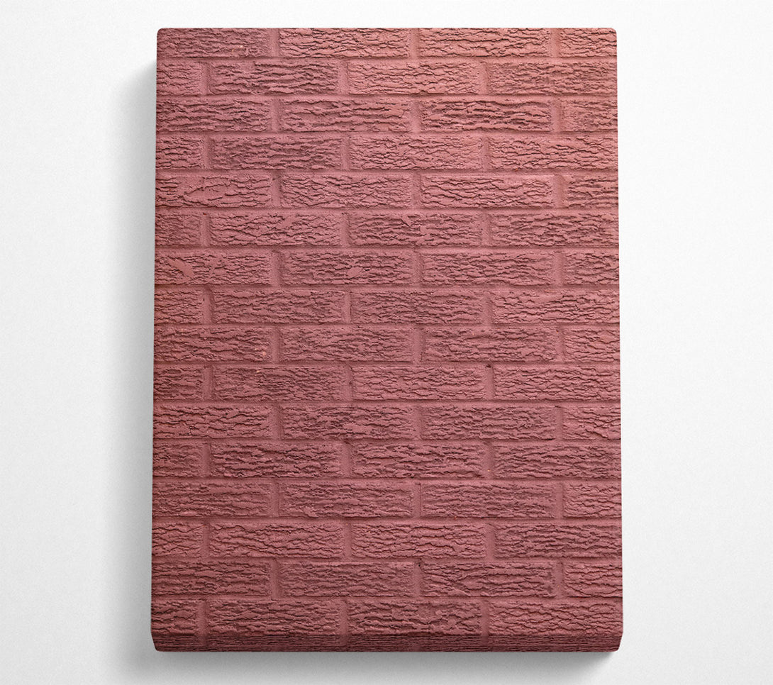  A Canvas Print of The Burgundy Brick Wall Canvas Print