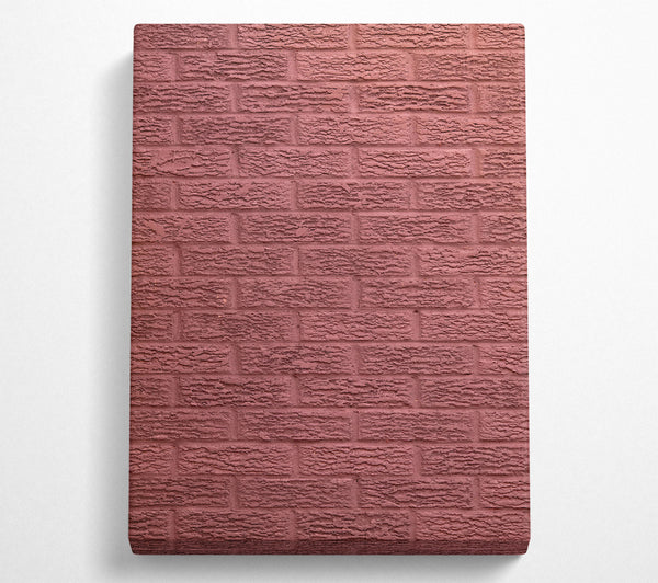  A Canvas Print of The Burgundy Brick Wall Canvas Print
