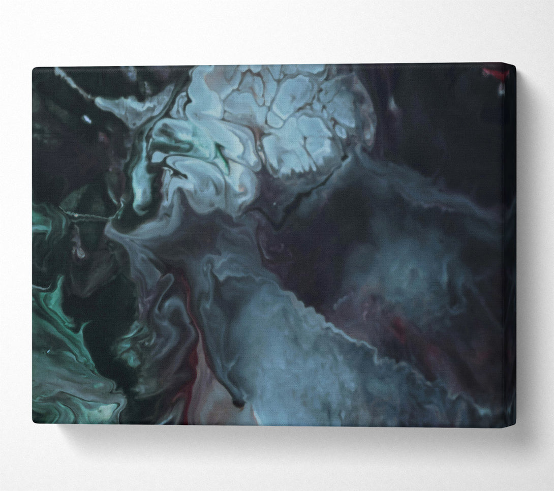 A Canvas Print of Azure Swirling Dreams Canvas Art