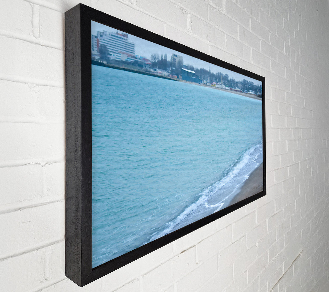  A Canvas Print of Azure Coastline Dreams Canvas Wall Art