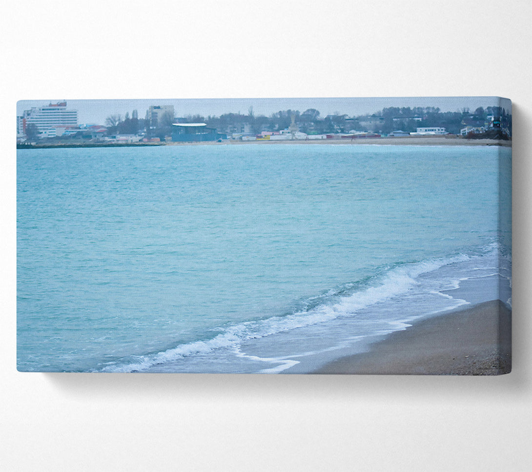  A Canvas Print of Azure Coastline Dreams Canvas Wall Art