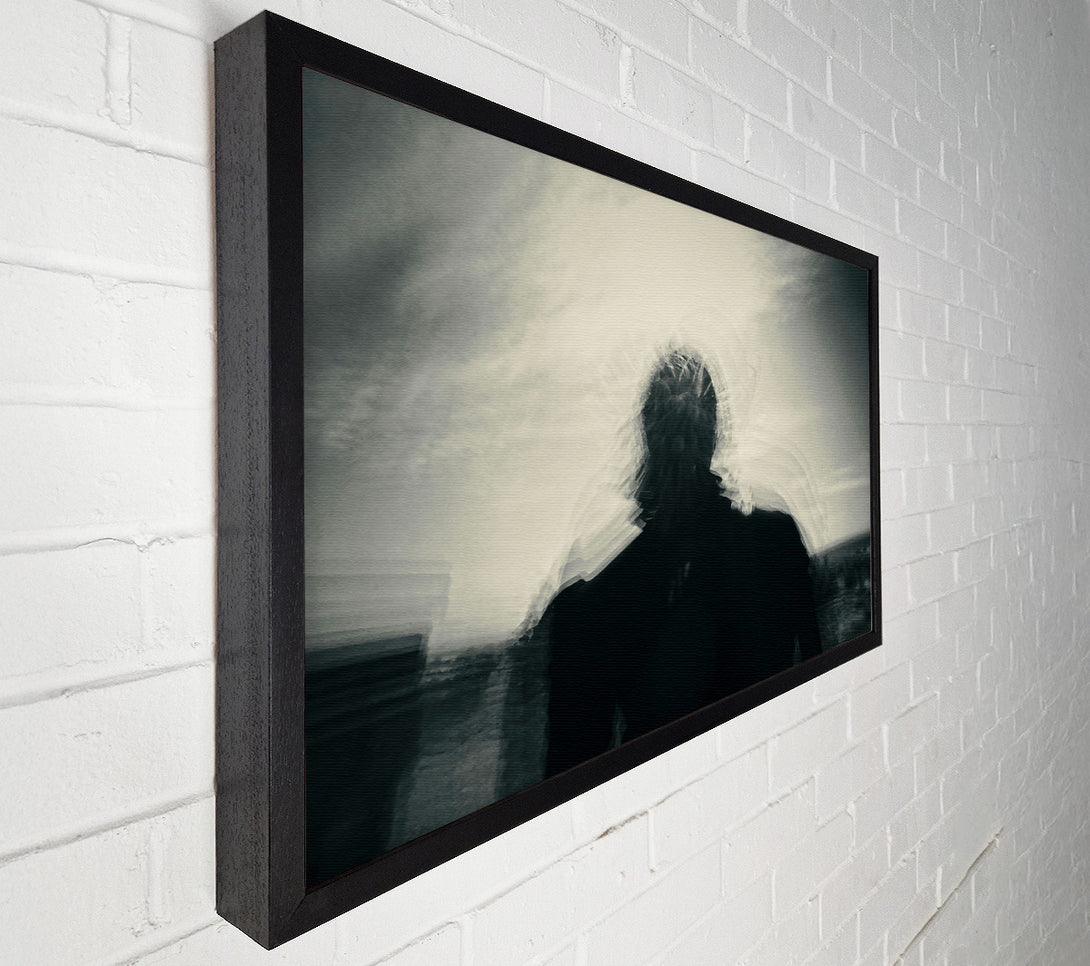  A Canvas Print of White Haze Silhouette Canvas Wall Art