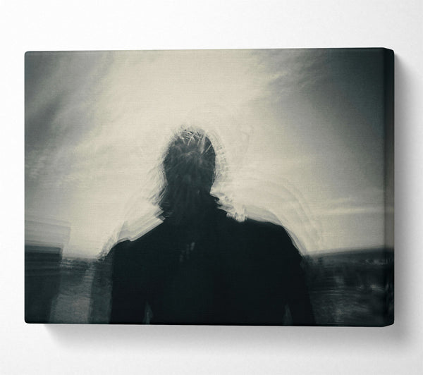  A Canvas Print of White Haze Silhouette Canvas Wall Art