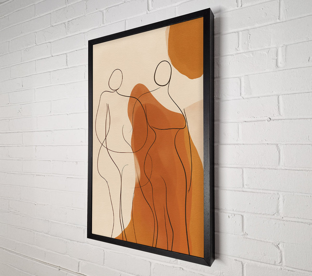  A Canvas Print of Rust And Line Dance Canvas Art