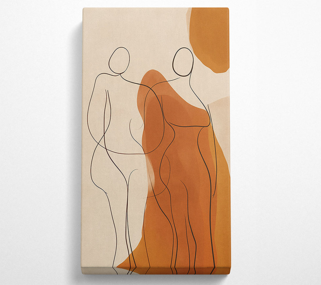  A Canvas Print of Rust And Line Dance Canvas Art