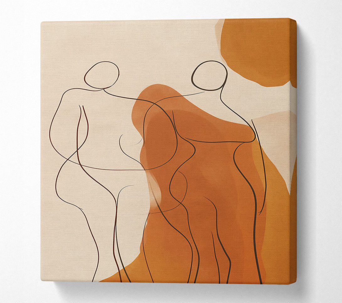  A Canvas Print of Rust And Line Dance Canvas Art