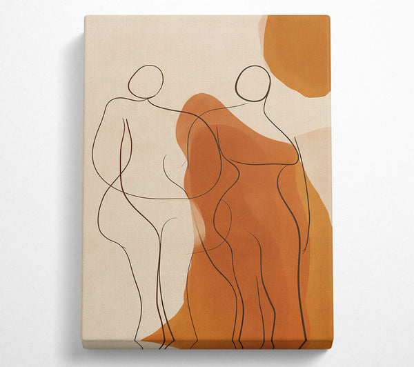  A Canvas Print of Rust And Line Dance Canvas Art