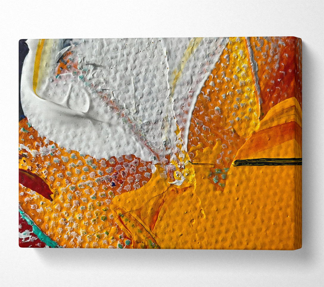  A Canvas Print of Golden Abstract Flow Canvas Print
