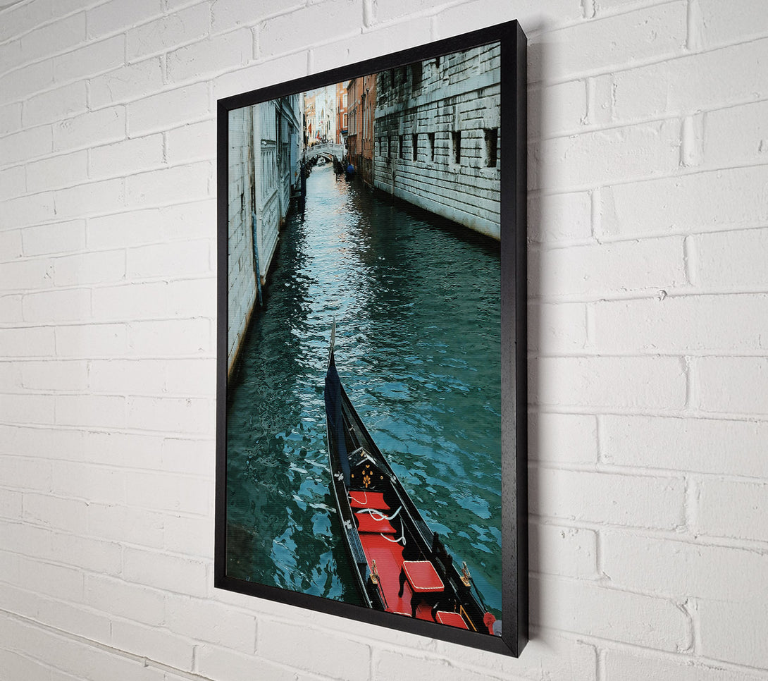  A Canvas Print of Emerald Waters Gondola Ride Canvas Art