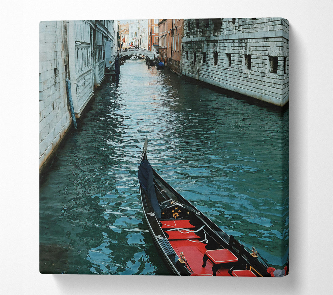  A Canvas Print of Emerald Waters Gondola Ride Canvas Art