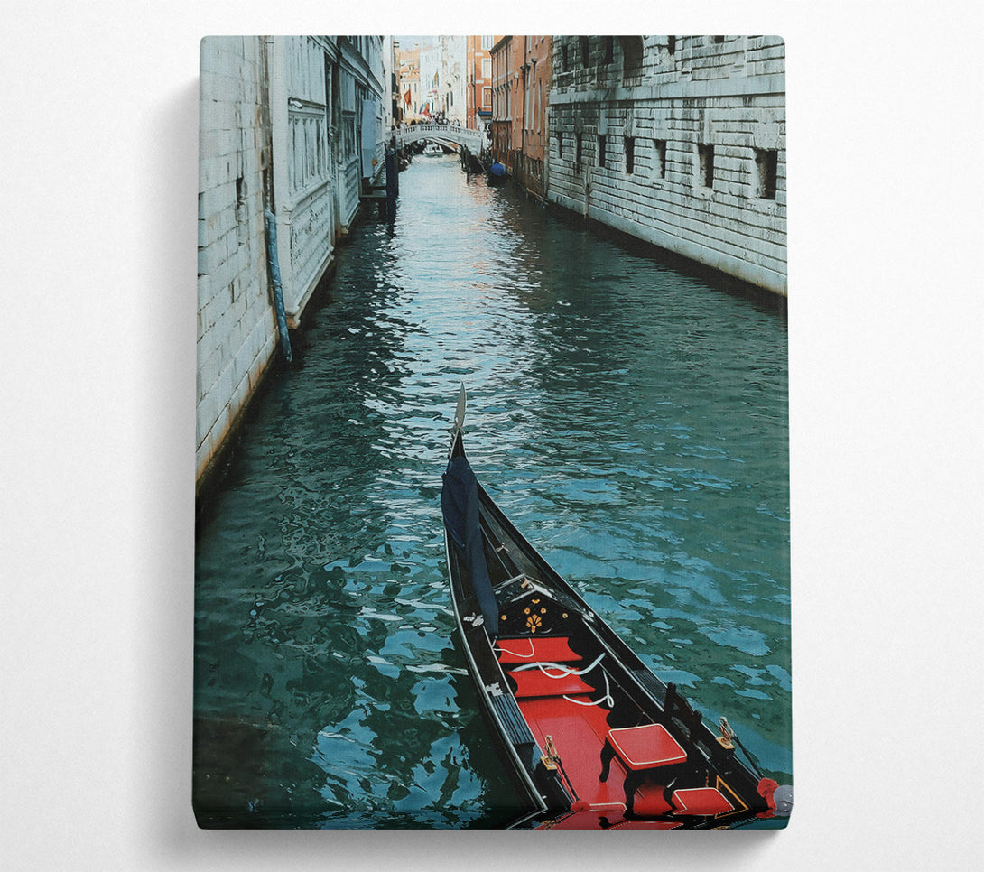  A Canvas Print of Emerald Waters Gondola Ride Canvas Art