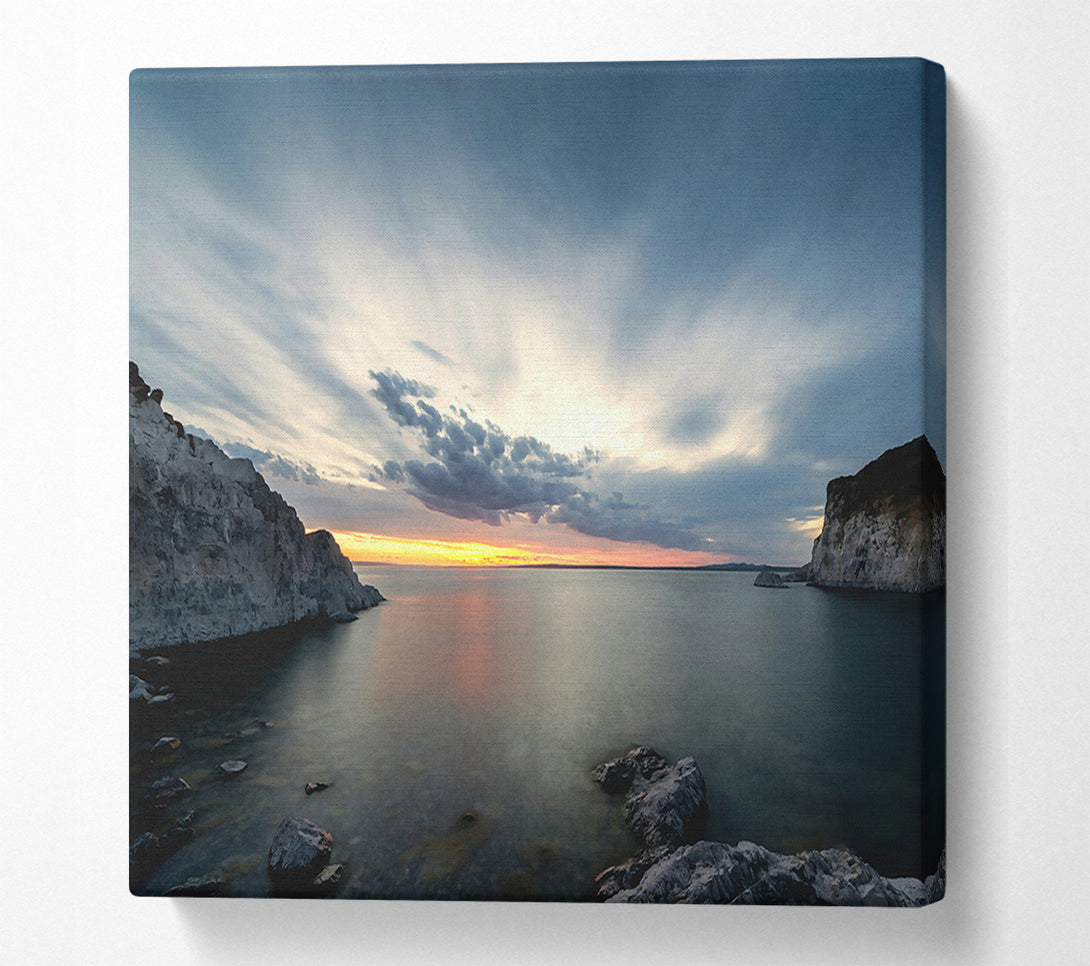  A Canvas Print of Azure Sky'S Embrace Canvas Wall Art