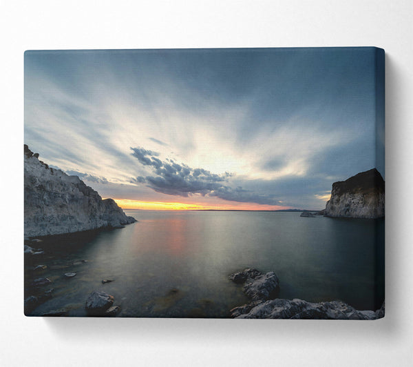  A Canvas Print of Azure Sky'S Embrace Canvas Wall Art