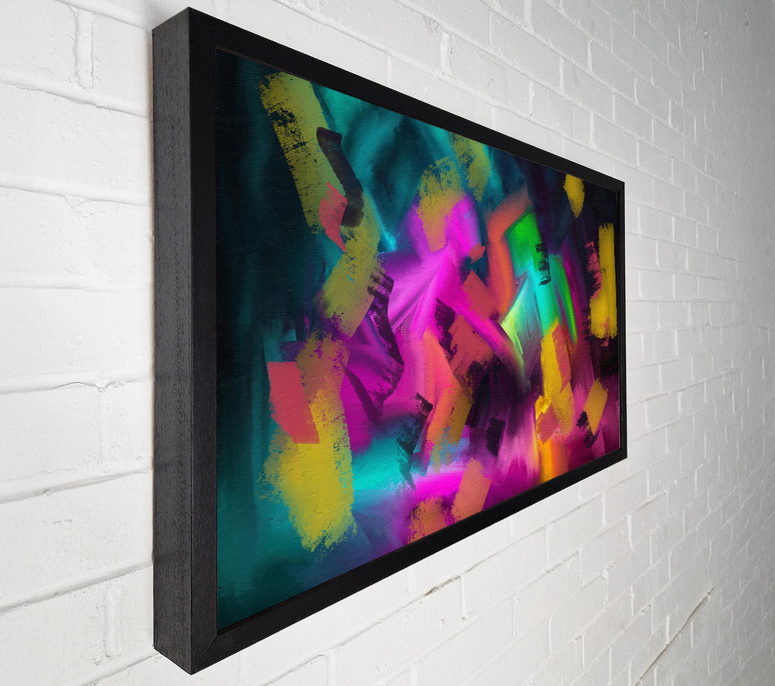  A Canvas Print of Golden Magenta Strokes Canvas Print