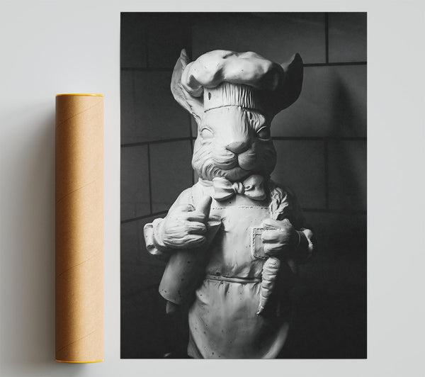 White Rabbit Chef Print