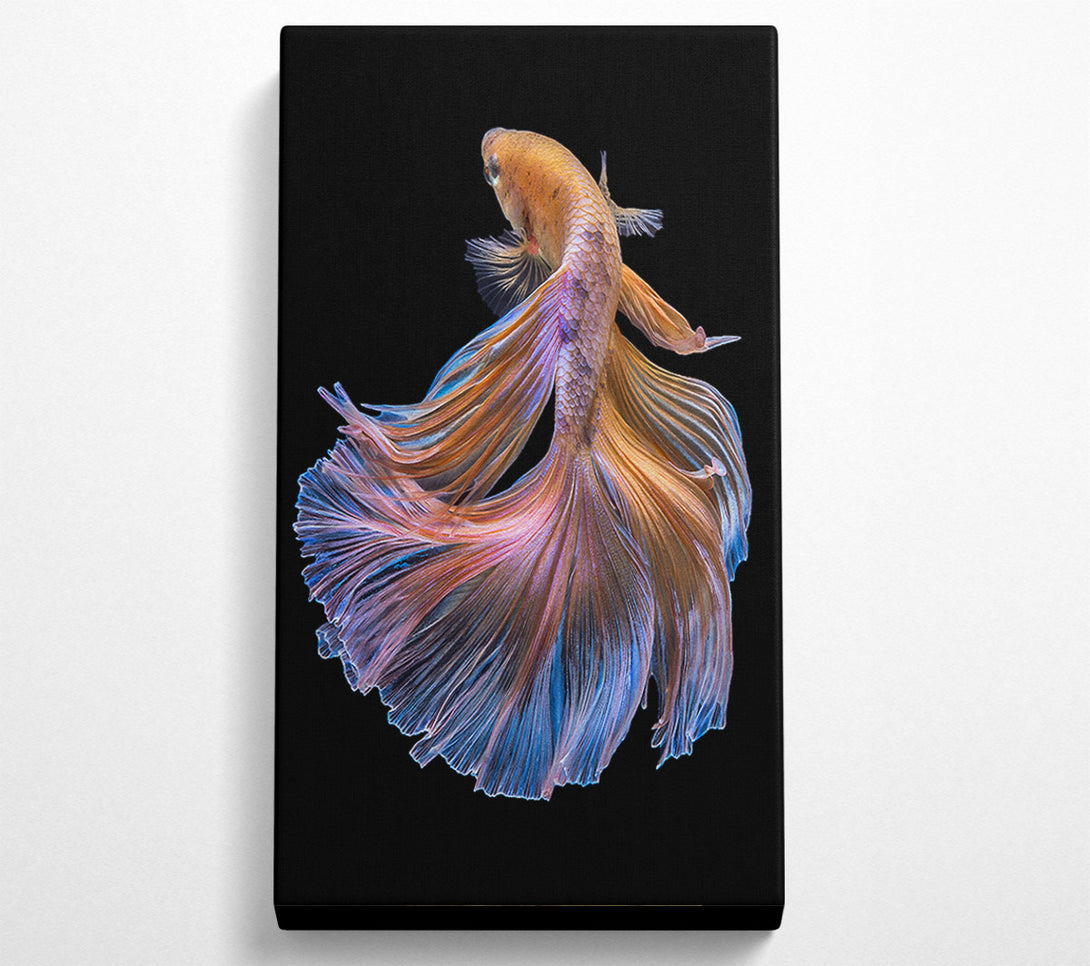  A Canvas Print of Fish Flowing Oriental Canvas Art