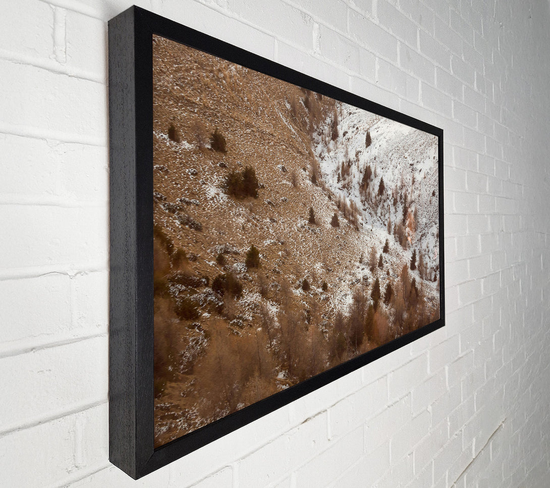  A Canvas Print of Brown Winter Landscape Canvas Print