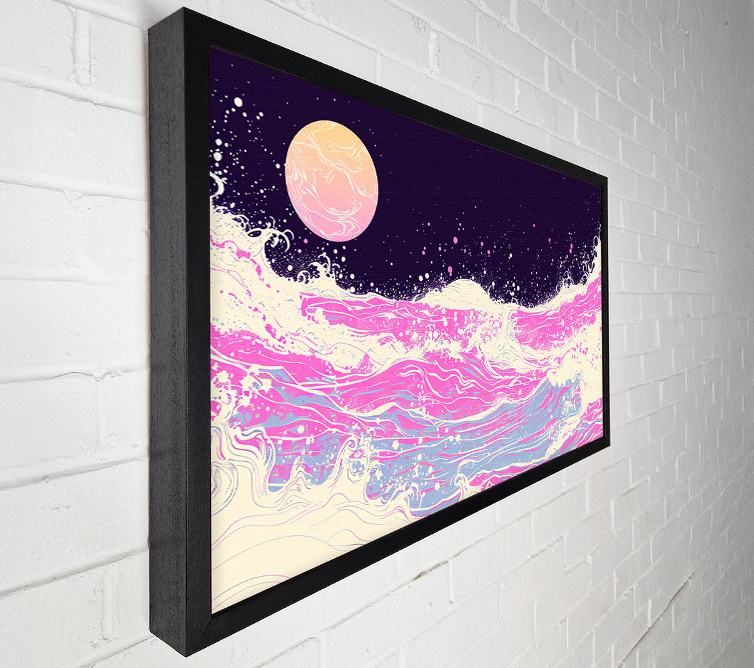  A Canvas Print of Pink Cosmic Waves Canvas Print