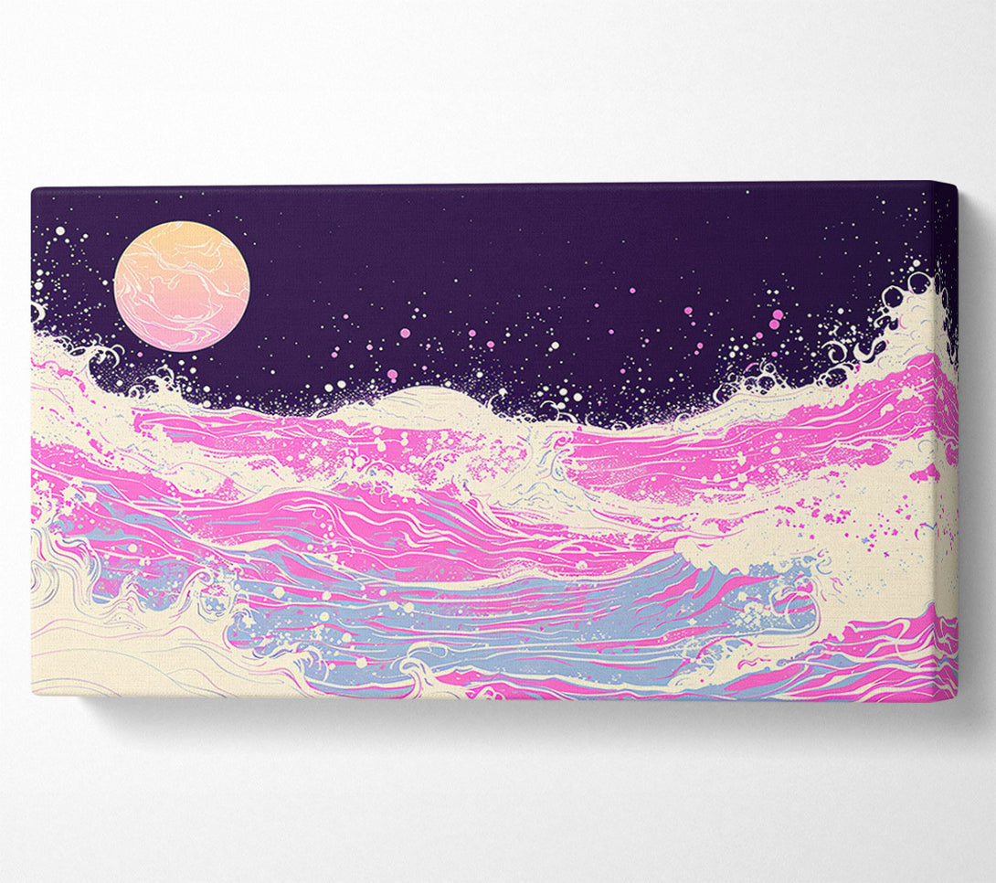  A Canvas Print of Pink Cosmic Waves Canvas Print