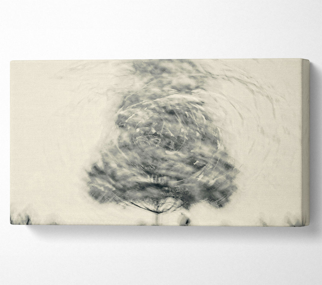  A Canvas Print of Silver Swirling Water Canvas Print