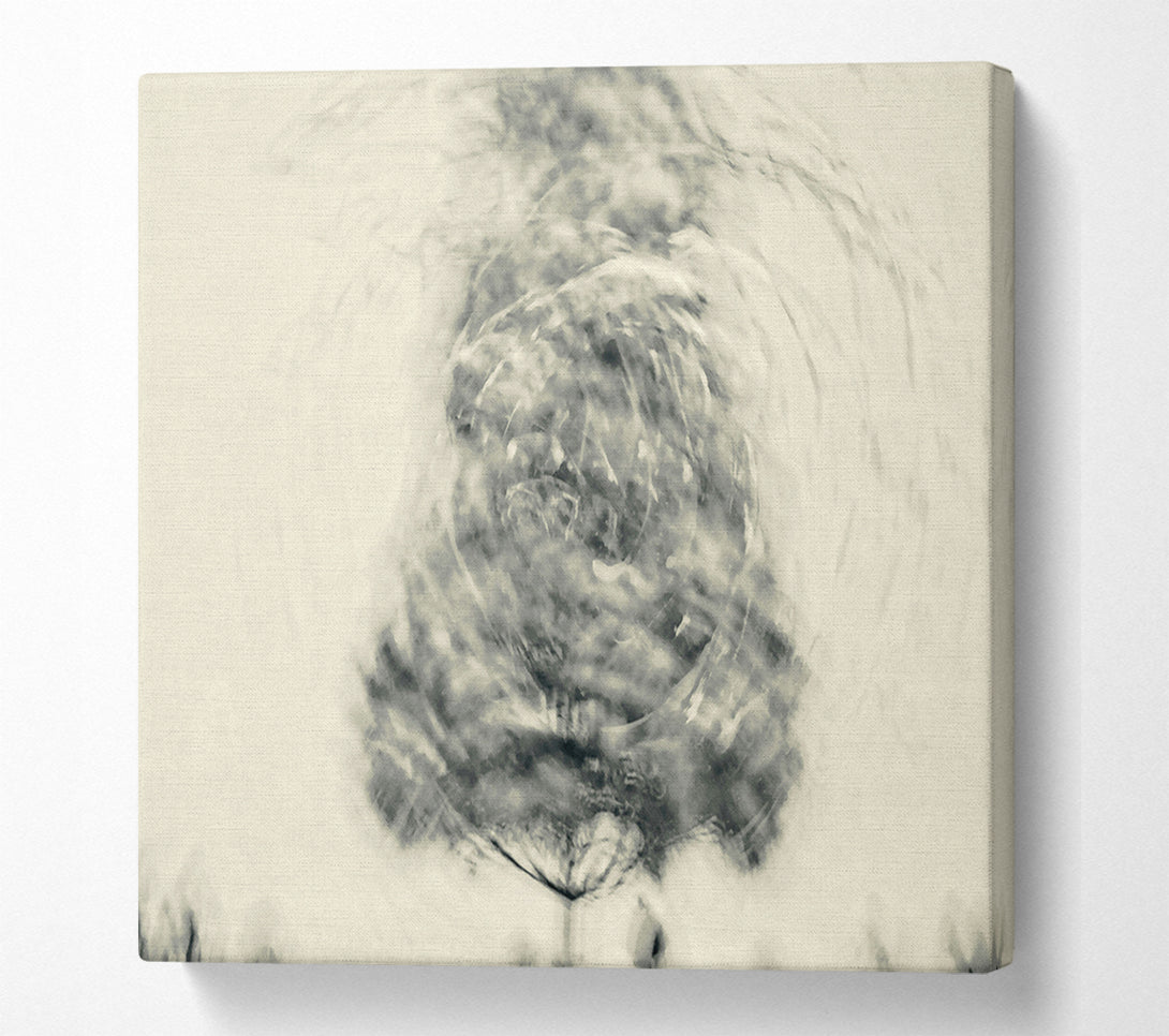  A Canvas Print of Silver Swirling Water Canvas Print