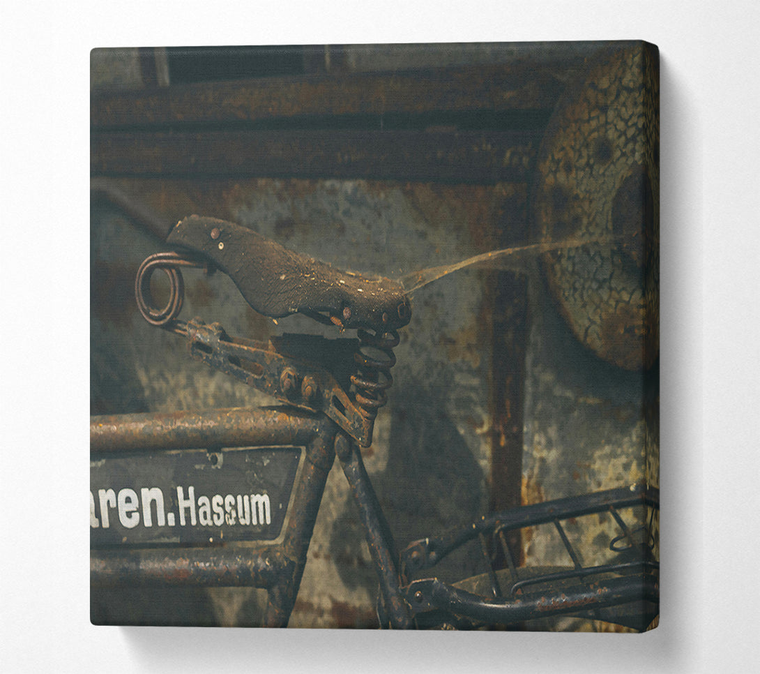  A Canvas Print of Rusty Brown Seat Canvas Art