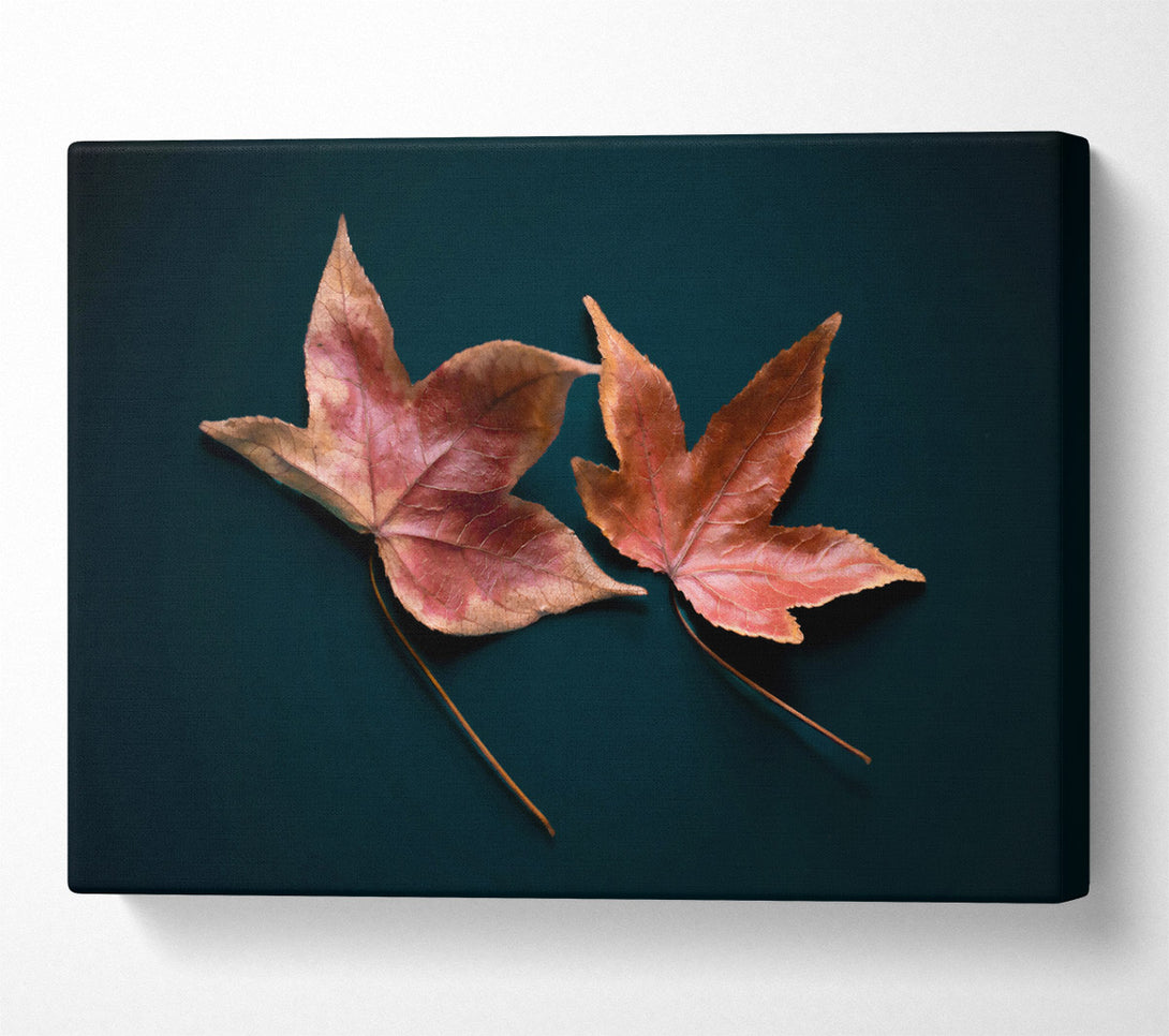  A Canvas Print of Crimson Autumn Leaves Canvas Wall Art