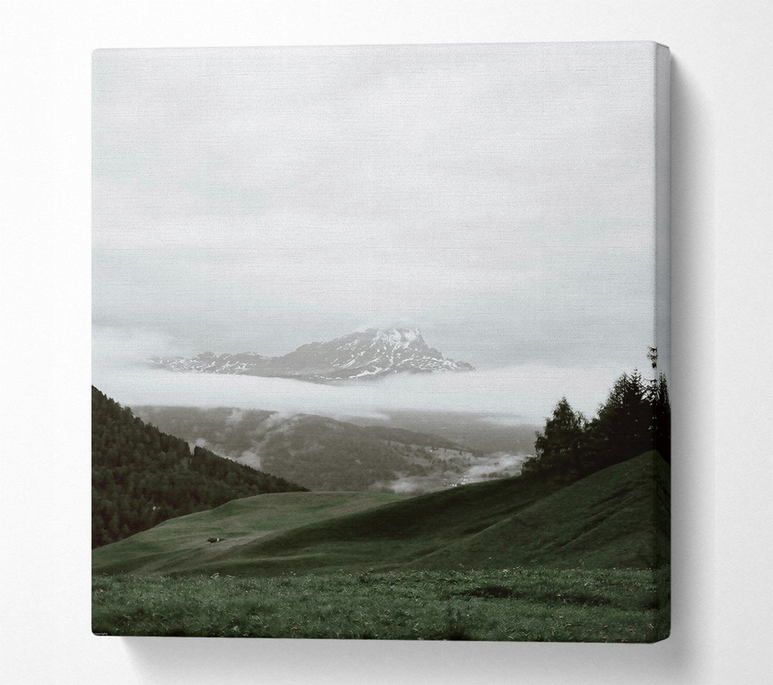  A Canvas Print of Green Mist Mountain Canvas Art
