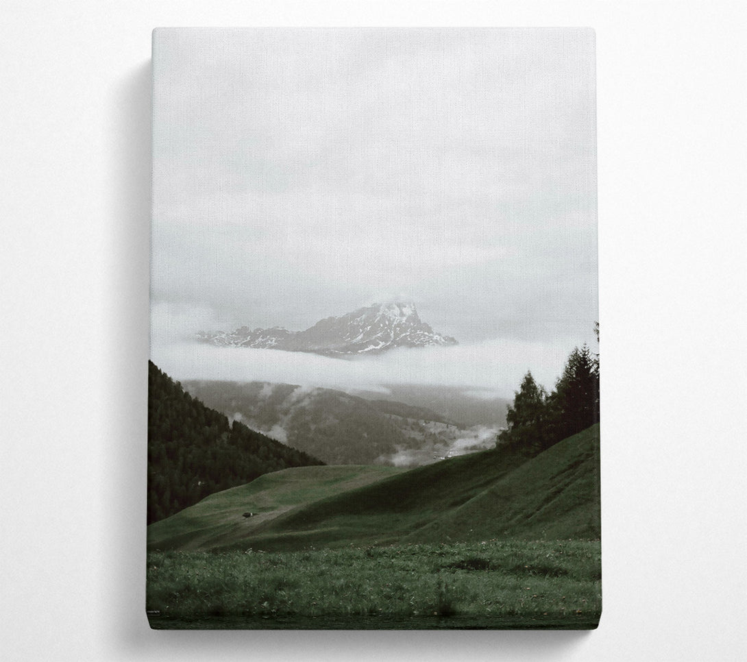  A Canvas Print of Green Mist Mountain Canvas Art
