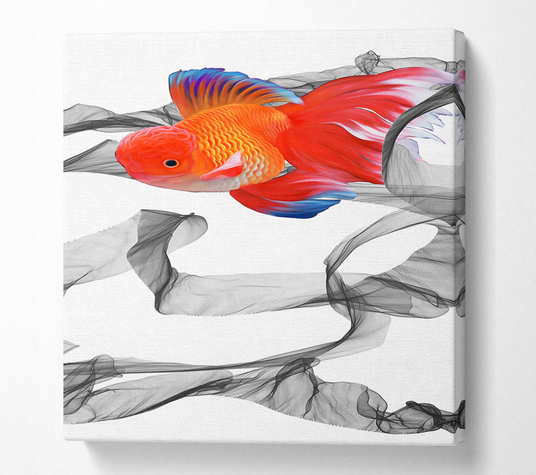  A Canvas Print of Fish Smoke Canvas Art