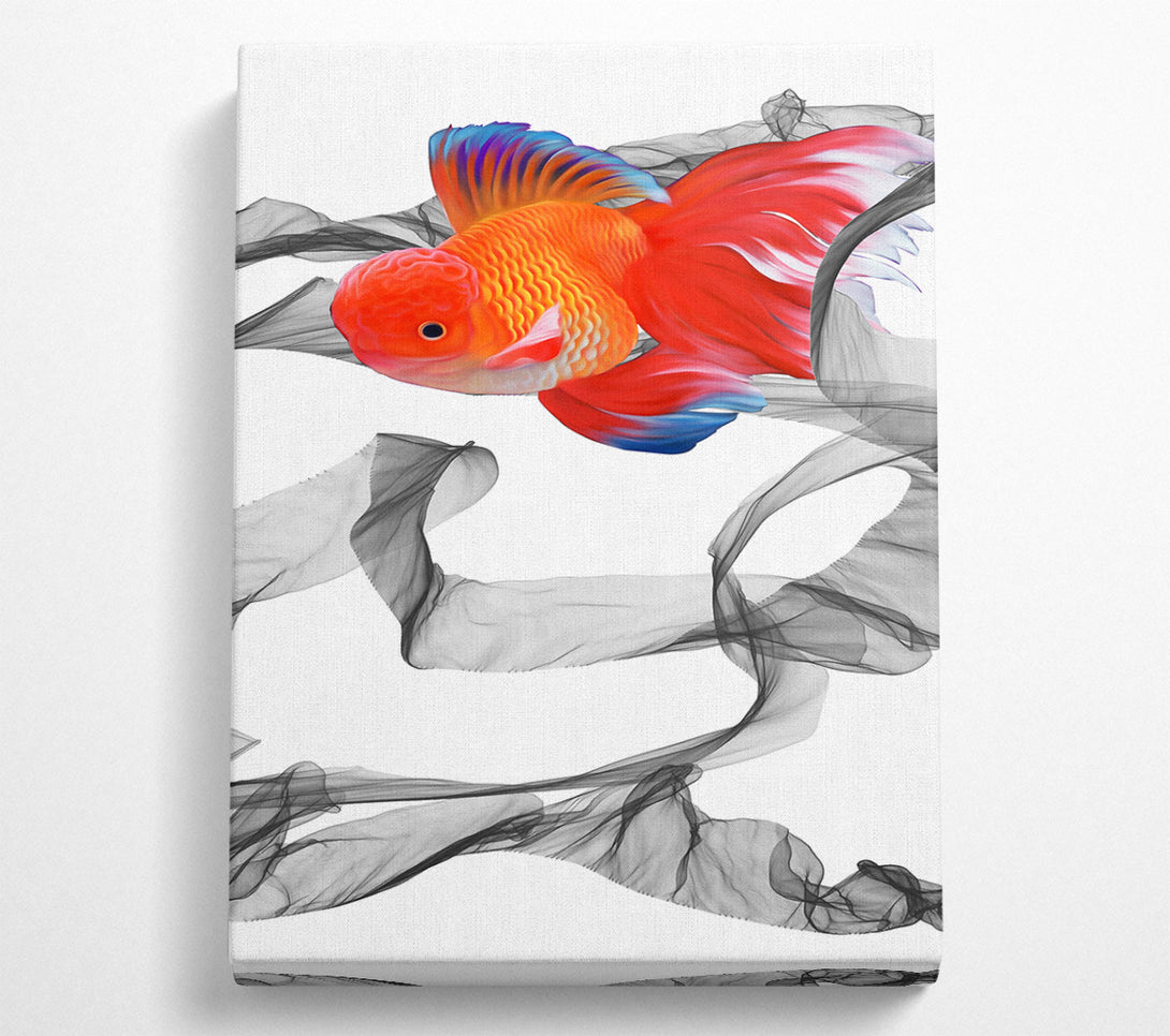  A Canvas Print of Fish Smoke Canvas Art