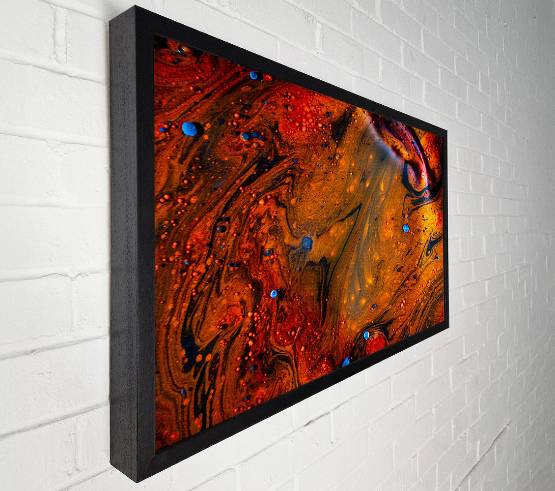  A Canvas Print of Golden Swirls And Bubbles Canvas Art