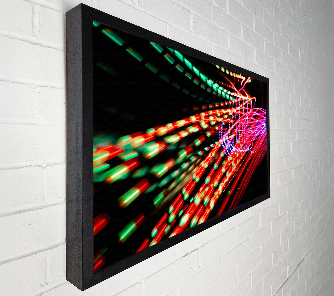  A Canvas Print of Red Light Symphony Canvas Print