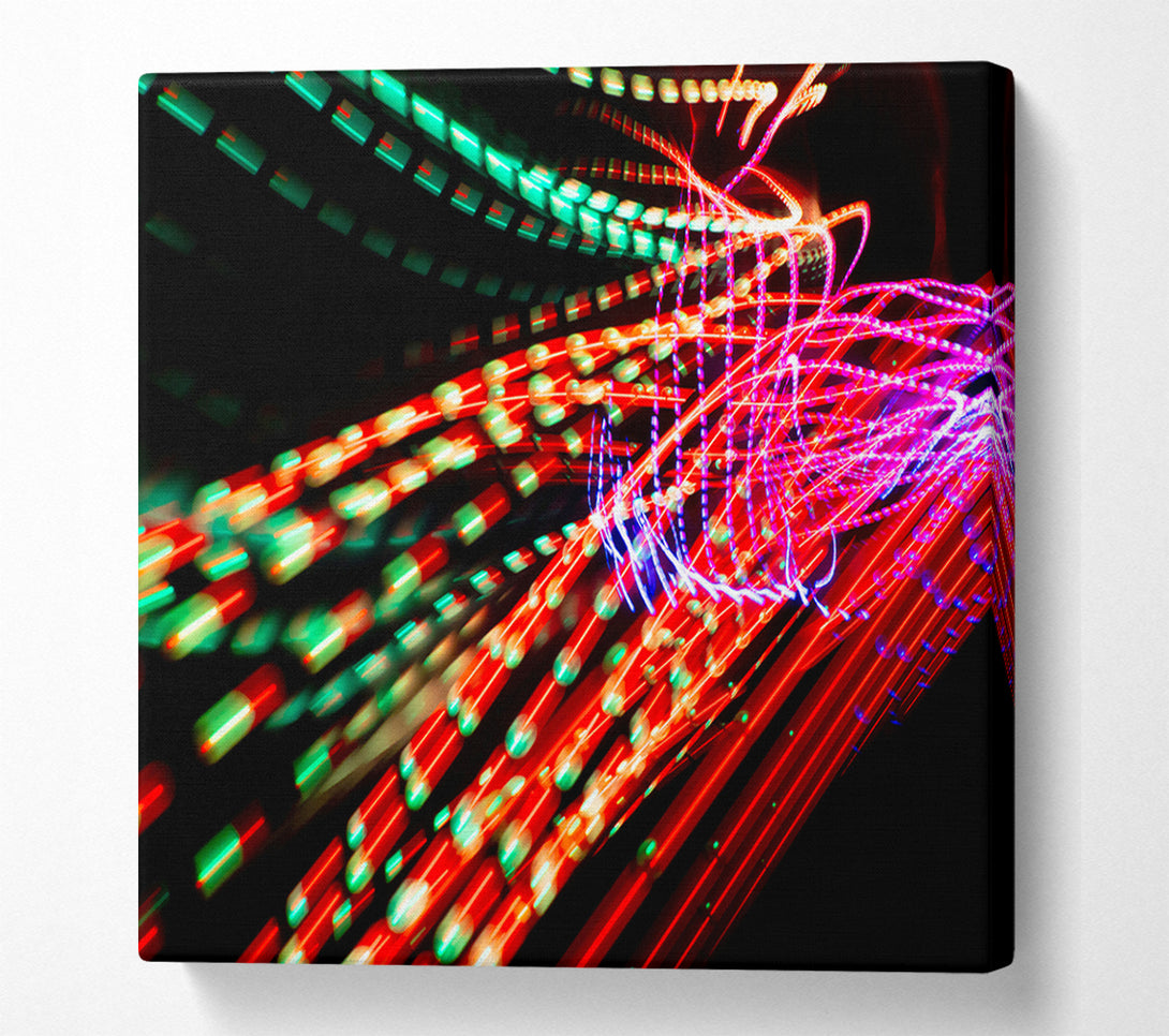  A Canvas Print of Red Light Symphony Canvas Print