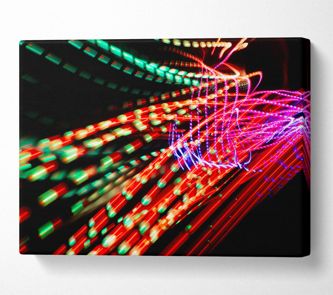  A Canvas Print of Red Light Symphony Canvas Print