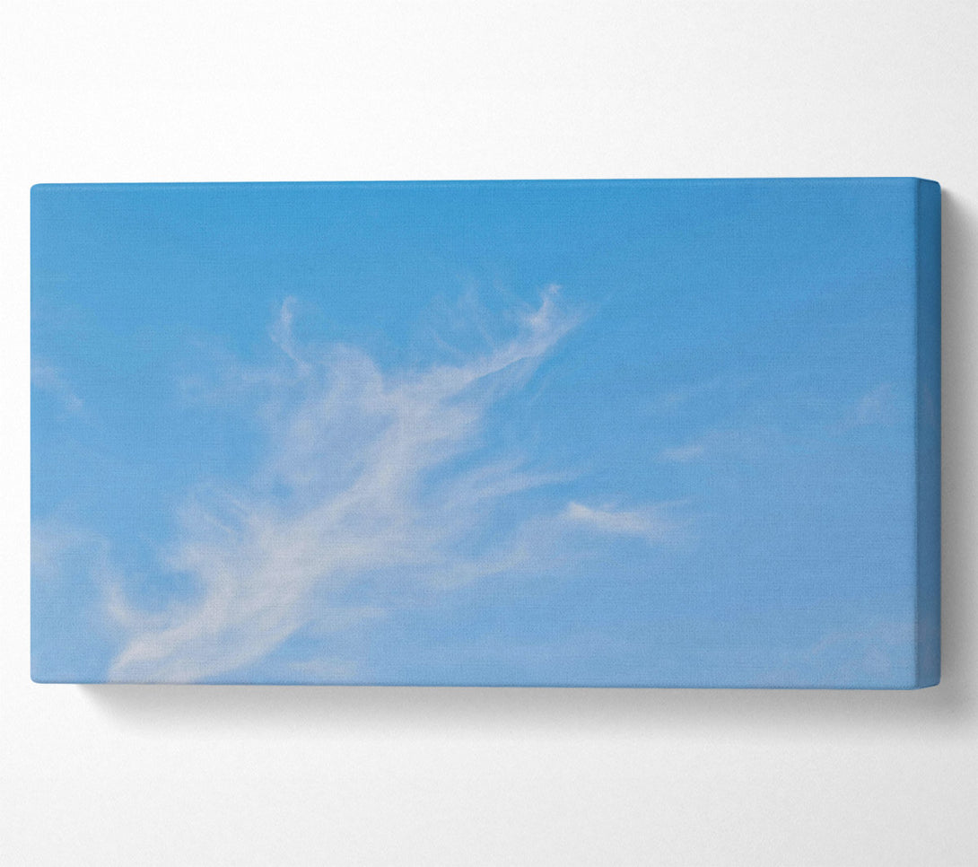  A Canvas Print of Azure Sky Wisps Canvas Print