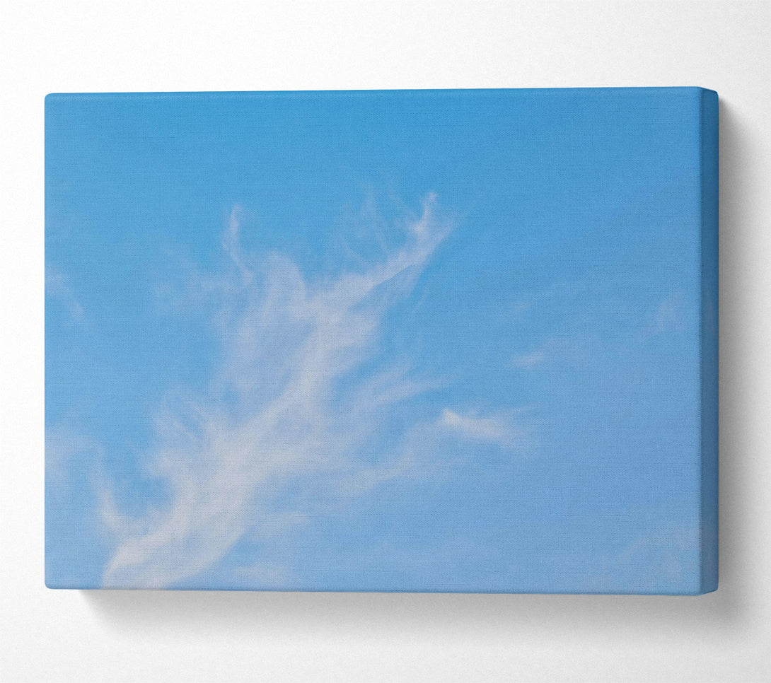  A Canvas Print of Azure Sky Wisps Canvas Print