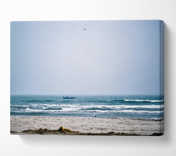  A Canvas Print of Blue Ocean Solitude Canvas Art
