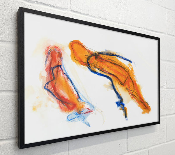 Orange Abstract Flow