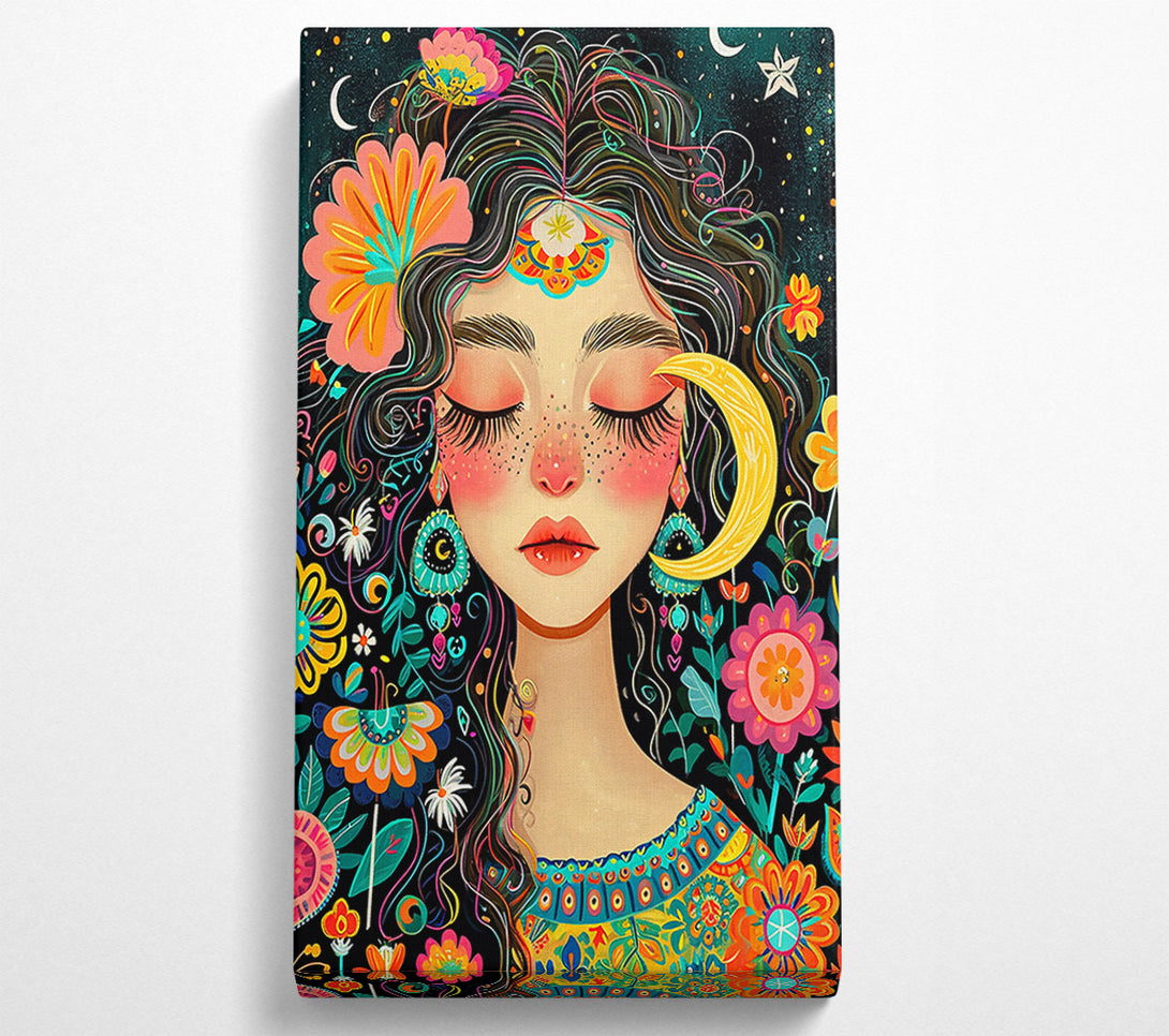  A Canvas Print of Golden Moon Dream Canvas Print