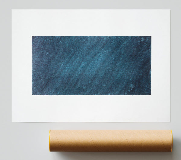 Teal Abstract Square Giclee Print