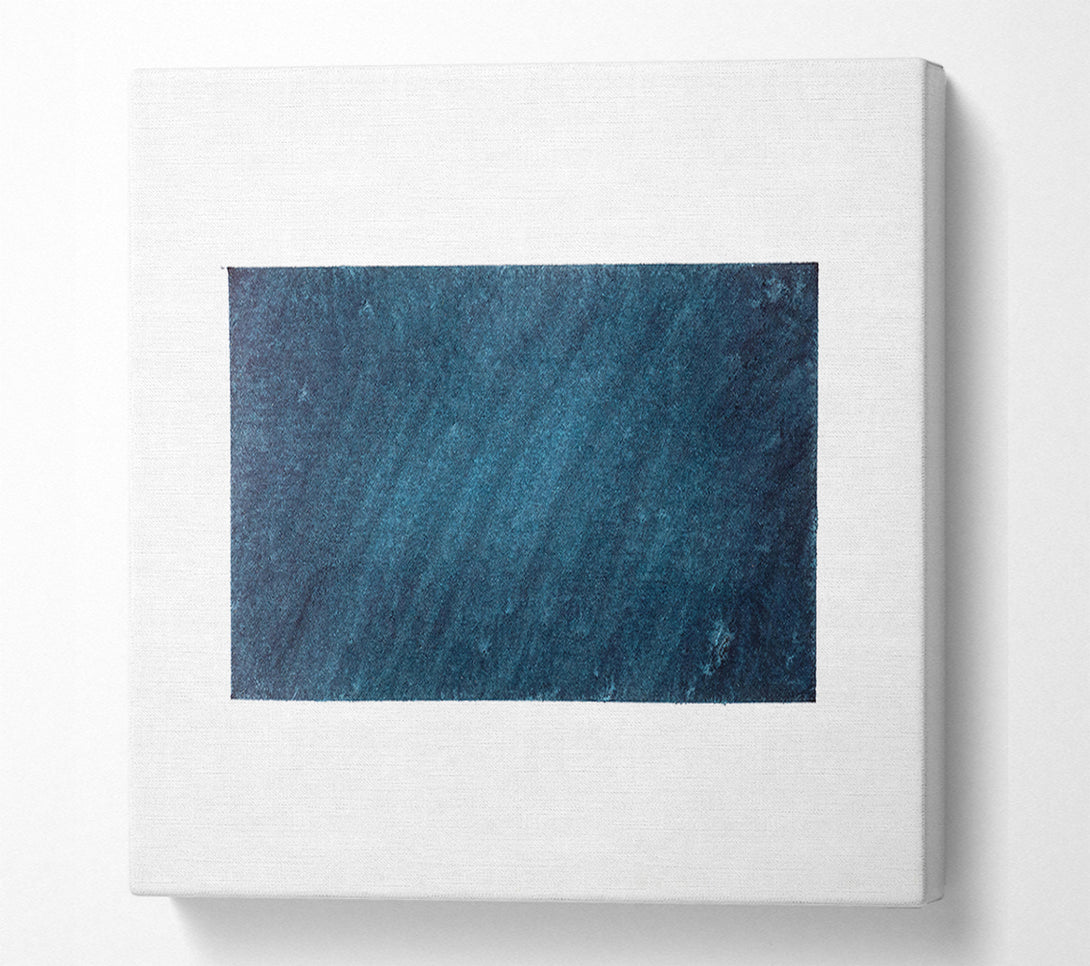  A Canvas Print of Teal Abstract Square Canvas Art
