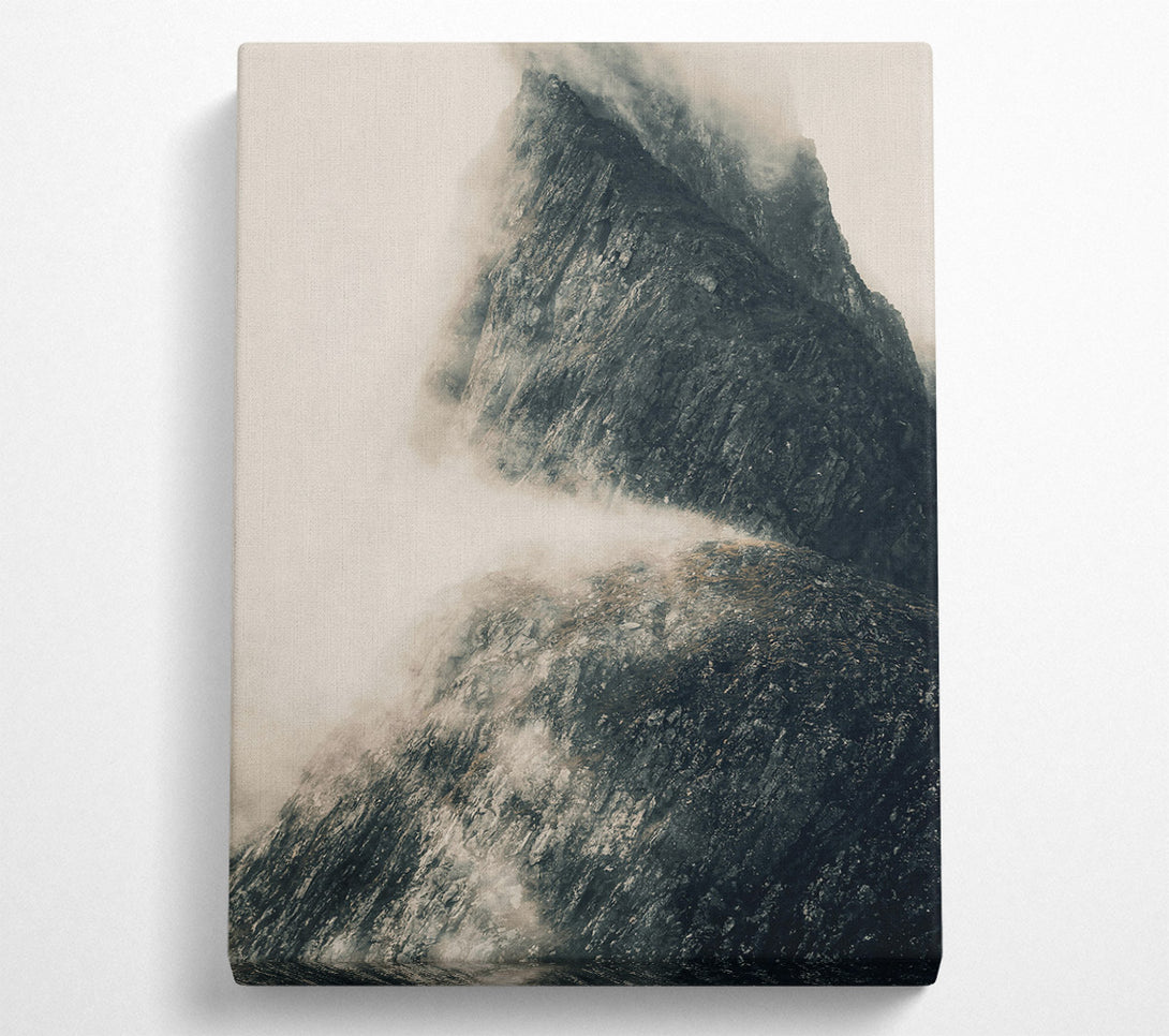  A Canvas Print of Grey Mountain Mist Canvas Art