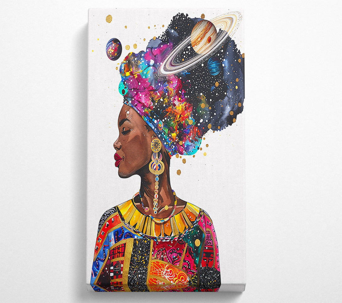  A Canvas Print of Golden Cosmic Queen Canvas Art