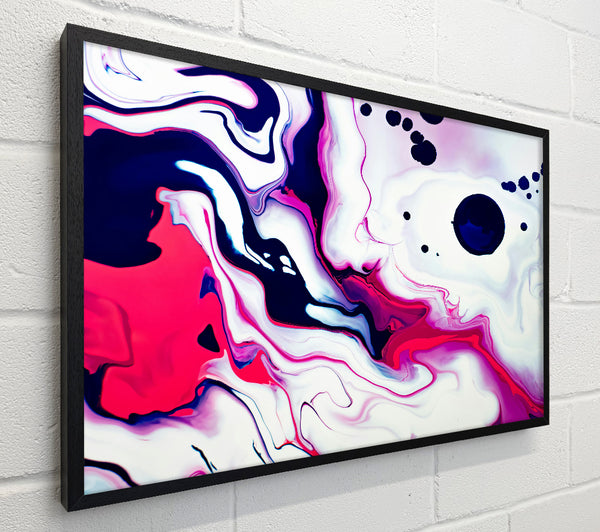 Crimson Swirls And Dots