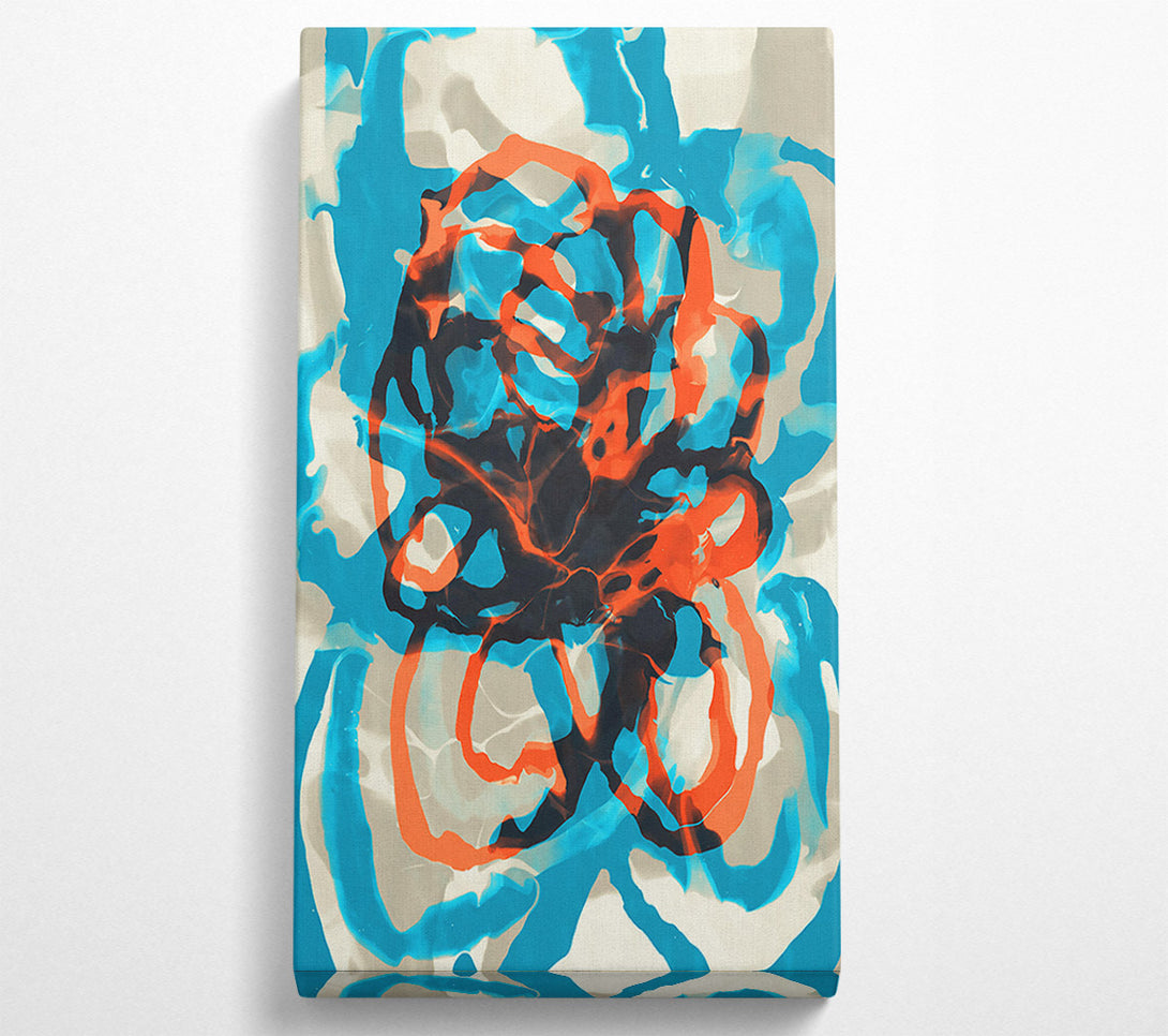  A Canvas Print of Turbulent Aqua Dreamscape Canvas Art