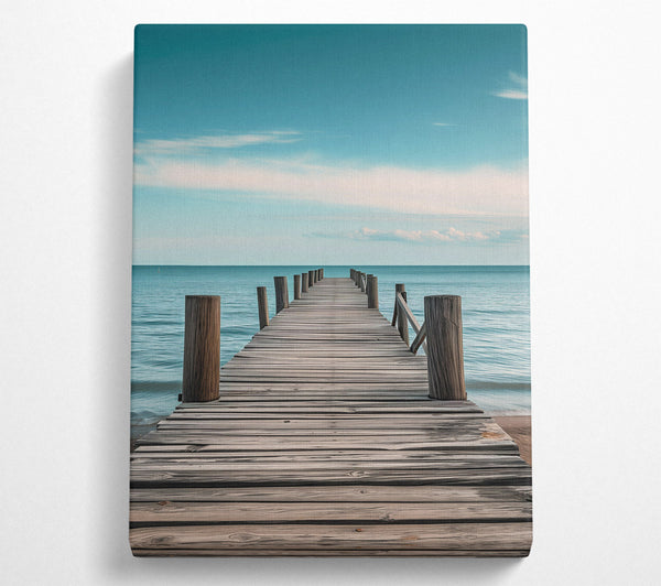  A Canvas Print of Fishing Pier Canvas Wall Art