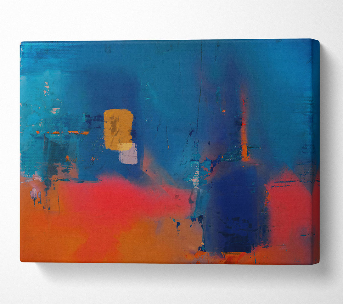  A Canvas Print of Azure And Crimson Dreams Canvas Art